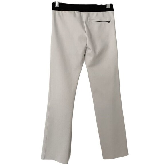 Y/OSEMITE JAMES PERSE WHITE BLACK WAIST LOW RISE STRAIGHT CROPPED LEG PANTS - 0 - Picture 3 of 10